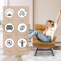 Fauteuil à bascule pivotant moderne en pin de Nouvelle-Zélande pour bébé, couleur personnalisable, chambre, cuisine, hôtel, extérieur, salon