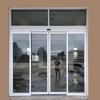 Porte de magasin en verre trempé de haute qualité avec charnières robustes pour commerce de détail