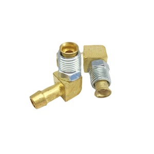 Pagoda Elbow Brass 1/4 In Barb Threaded Fitting For Plumbing And Industrial Use - Product Image 1
