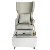 Chaise de pédicure de luxe à dossier haut avec pompe à jets, équipement moderne pour salon de manucure, canapé de pédicure, banc de pédicure, vente chaude
