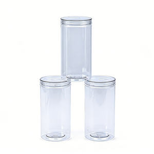 Frasco Redondo Transparente de PET de Grado Alimenticio de 370 ml, Recipiente Hermético con Tapa de Rosca Fácil de Abrir, para Almacenamiento de Productos para <span class=keywords><strong>el</strong></span> Cuidado de la Piel, Azúcar, Dulces y Pasteles - Product Image 6