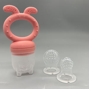 Jouet de dentition en <span class=keywords><strong>Silicone</strong></span> sans BPA de qualité alimentaire, facile à nettoyer, sucette d'alimentation de fruits pour bébé, vente en gros - Product Image 4