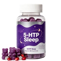 Gummies pour adultes OEM à marque privée sans sucre avec L-Tryptophane, 5-HTP, Magnésium, Ashwagandha, pour le sommeil, sans mélatonine
