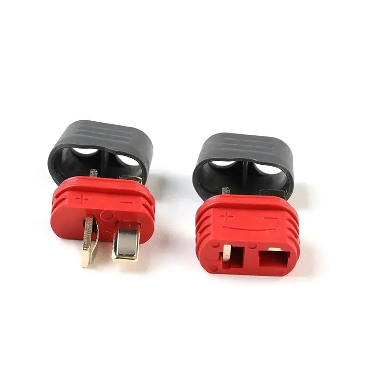 Vermelho/preto antiderrapante AM-1015E Masculino Feminino decano Bala Plugs Kit Conector Com bainha Carregador de Bateria Chumbo 12/14/16awg Cabo