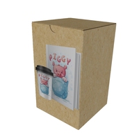 Caja de Cartón Kraft Reciclable de Alta Calidad para Whisky, Bebidas, Vino, Regalos, Impresión a Color, Lámina Dorada