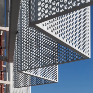 Tùy chỉnh bên ngoài tường kiến trúc kim loại đục lỗ nhôm mặt tiền Ốp 5mm lỗ đục lỗ tấm - Product Image 3