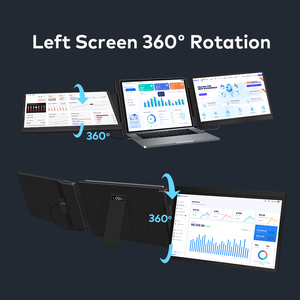 Private Label 14 Inch Laptop Screen Extender Dual Portable Monitors for Triple Screen Workspace and OEM Packaging - Product Image 2
