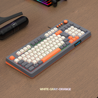 2026 Nieuwste Hot-selling Volledig formaat USB Bedraad Desktop Computer Toetsenbord RGB Luminescerend Mechanisch Touch Gaming Toetsenbord