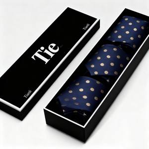 Conception personnalisée de luxe Boîte d'emballage pour ceinture et cravates Boîte de rangement pour noeud papillon Boîte de papier pour hommes d'affaires - Product Image 3