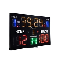 Penjualan terlaris beberapa bola olahraga tampilan skor Digital elektronik LED papan skor basket dengan kontrol konsol