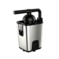 Presse-agrumes à levier orange avec aspiration stable, cône détachable, anti-fuite, pour table, moteur silencieux à faible bruit