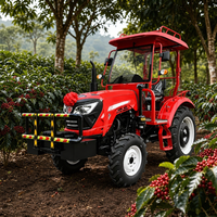 Tractor Agrícola Robusto de 80HP 4x4 con Cabina con Aire Acondicionado, Motor de Alta Potencia, Sistema Hidráulico Resistente y Elevación Alta para Tareas Agrícolas Modernas