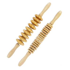 Kit de herramientas de masaje para terapia de madera, rodillo masajeador manual para celulitis, varilla de liberación muscular - Product Image 4