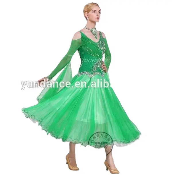 Yundance-elegante vestido de salón de baile latino, traje de baile lírico para mujer, B-16241