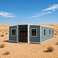 Maison conteneur extensible avec structure à déploiement rapide pour les camps de construction, l'hébergement du personnel et les projets de location