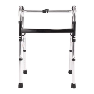 Déambulateur Hengwan Camp en alliage d'aluminium, double courbure, hauteur réglable, pieds antidérapants, aide à la marche - Product Image 4