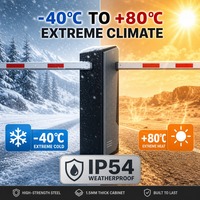 Barrière de stationnement intelligente pour contrôle d'accès de sécurité aux barrières de péage, système de bras de levier robuste