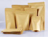Sacs en papier kraft à prix d'usine avec doublure en aluminium, sachets refermables pour l'emballage alimentaire