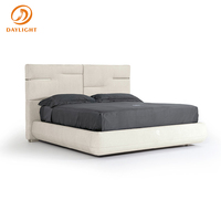 Tête de lit grand écran, mobilier de chambre à coucher, lit double et queen size, lit king size avec rembourrage doux pour appartement et usage domestique