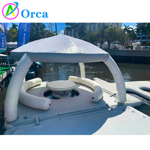 Thả khâu <span class=keywords><strong>Inflatable</strong></span> đảo nổi nền tảng với nơi trú ẩn mặt trời Aqua <span class=keywords><strong>Dock</strong></span> sàn nền tảng Aqua banas <span class=keywords><strong>Inflatable</strong></span> <span class=keywords><strong>Dock</strong></span> nền tảng - Product Image 3