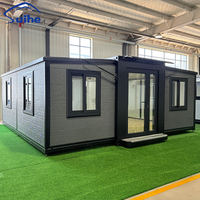 Villa préfabriquée pliante de maison de conteneur en acier de deux chambres à coucher pour l'extérieur