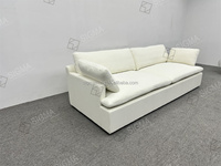 Canapé modulaire moderne, taille personnalisable, tissu rembourré, salon, meubles d'angle