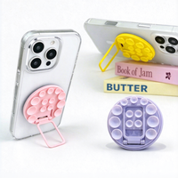 Support de téléphone adhésif à ventouse en silicone violet, design personnalisable, support métallique, nouveau modèle transfrontalier compatible