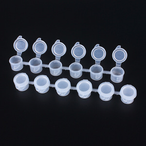 <span class=keywords><strong>Pot</strong></span> de <span class=keywords><strong>peinture</strong></span> <span class=keywords><strong>vide</strong></span> de haute qualité à 6 compartiments de 3 ml, mini-conteneur de <span class=keywords><strong>peinture</strong></span> acrylique, rangement en bande pour les enfants, les salles de classe, les écoles, les peintures - Product Image 1