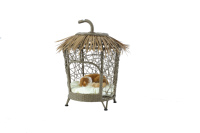 Balançoire d'extérieur Chaise suspendue Panier en rotin Nid Balcon Jardin Cour Double Hamac Berceau Chaise
