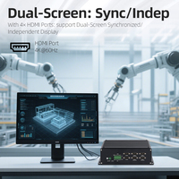 HelorPC Mini PC Intel Core I5 I7 DDR5 Dual RJ45 LAN 6 RS232 RS485 COM GPIO Win10 Computadora industrial sin ventilador