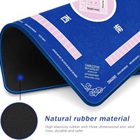 Nouvelle nappe de mahjong transfrontalière multifonctionnelle antidérapante, très résistante aux taches, insonorisante et silencieuse