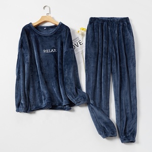 <strong>Flannel</strong> <strong>Pyjamas</strong> for Women Autumn/Winter Warm Suit Coral Fleece <strong>Pyjamas</strong> <strong>Man</strong> Plus Fleece Couple's Home Dress - Product Image 6