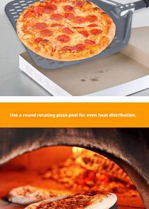 Pala para Pizza Grande de Aluminio de 9 Pulgadas con Mango de Madera Reforzado para Transferir Pizzas Pesadas en Panaderías - Product Image 6