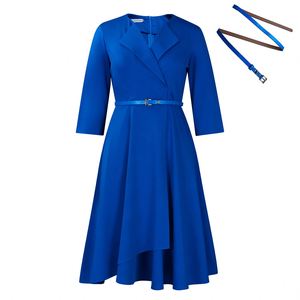 Nouvelle Robe Africaine Décontractée pour Femme, Col en V, Jupe Ample, Taille Haute, Style Européen et Américain, Collection Automne Hiver - Product Image 1
