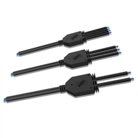 Connecteur de câble électrique industriel mâle-femelle étanche IP67, type Y, à souder, 2-4 broches