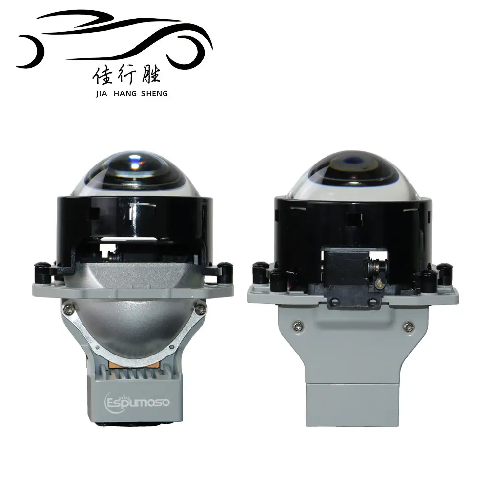 JHS 2023 최고 판매자 3.0 BI 인치 렌즈 프로젝터 헤드 라이트 블랙 엔젤 아이 프로젝터 헤드 라이트 12V 오토바이 키트 레이저 램프