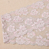 Bandes élastiques pour cils en Jacquard, Offre Spéciale élasthanne élastique/dentelle extensible, garniture en maille, tissu Spandex / Nylon blanc