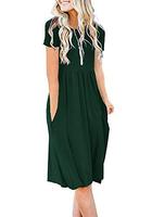 Nouvelle robe d'été pour femmes, décontractée, à manches courtes, coupe évasée, avec imprimé floral frais, légère et aérienne, idéale pour les vacances à la plage