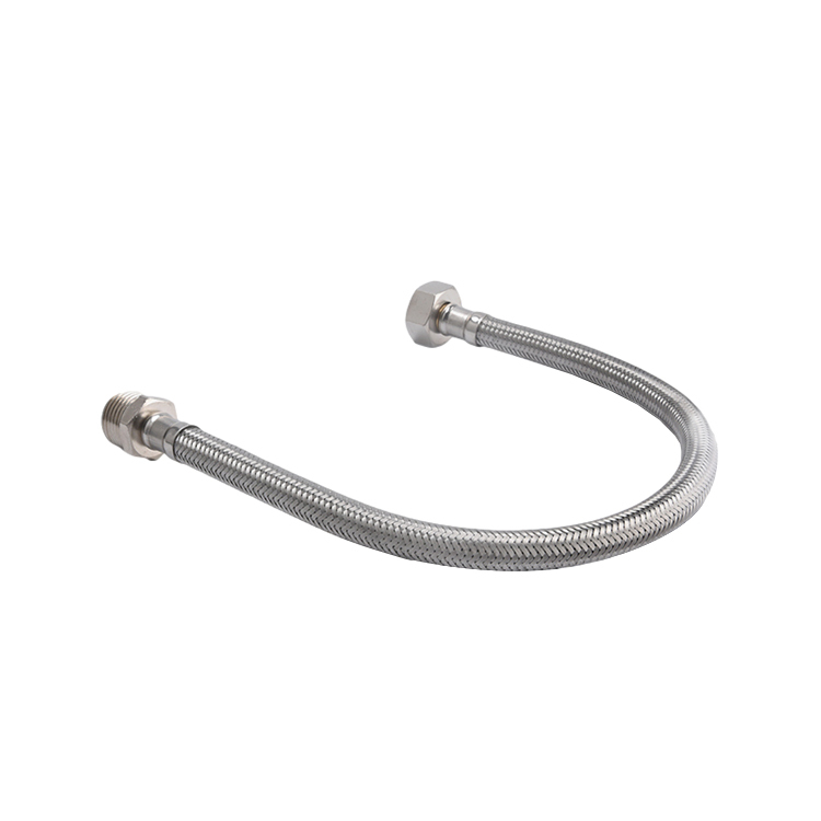 Professionnel Argent Standard Fil En Acier Inoxydable Tressé Tuyau Flexible D'eau