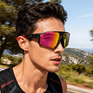 Gafas de Sol Deportivas Polarizadas para Hombre, Montura Completa de TPE, Lentes de PC Rojas, Protección UV400, para Ciclismo, Pesca, Conducción y Actividades al Aire Libre, Suministro de Fábrica - Product Image 6