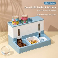 Distributeur de nourriture et fontaine à eau tout-en-un pour animaux de compagnie |   Distributeur automatique d'eau et de nourriture pour chats et chiens, Fournitures pour animaux de compagnie