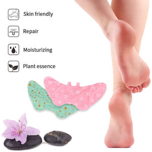 Masque pour les pieds en feuille de cristal de collagène végétalien à la lavande, marque privée OEM, avec perle blanchissante et hydratante, exfoliation - Product Image 4