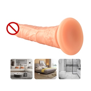 Sống động như thật đầy màu sắc dương vật nữ quan hệ tình dục trò chơi đồ chơi 8 inch dildo Tinh Ranh Đồ chơi tình dục cho phụ nữ kích thích vật liệu PVC mềm mặc dildo - Product Image 3