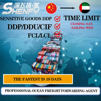 Agent maritime de haute qualité, service logistique DDP, Chine vers les Émirats arabes unis, livraison porte à porte, transitaire maritime
