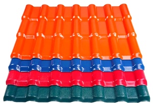 Láminas de Techo Corrugadas de Resina Sintética de PVC Estilo Español R1050, Color Terracota Mate, Resistentes al Fuego, al Viento y al Calor para <span class=keywords><strong>el</strong></span> Hogar - Product Image 2