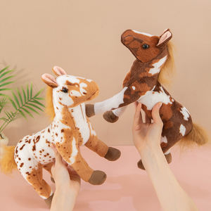 Il simpatico cavallo di peluche a forma di fiore è adatto per l'esposizione domestica e la collezione per bambini e bambine. - Product Image 3