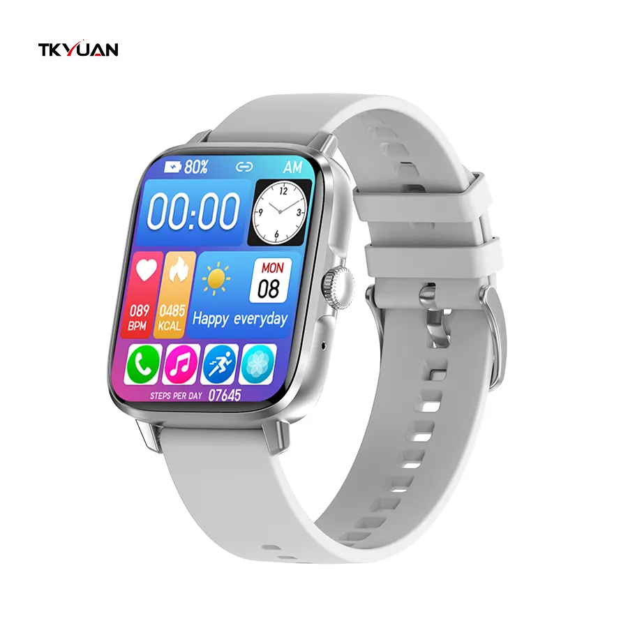 TKYUAN Smart Watch Nfc 2022 Large Screen Wireless Charging Gps Movement Track DIY Watch face Push Answer Call Smartwatch DT102