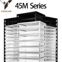Armoire d'élevage empilable en aluminium pour reptiles avec bacs transparents pour serpent, lézard léopard, éleveur commercial