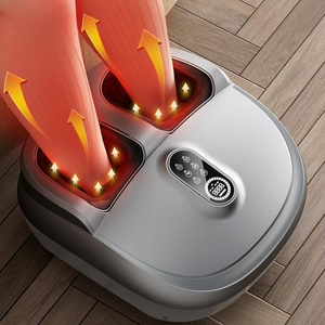 Relajación DE LOS PIES Presión de aire eléctrica Vibración Amasado profundo Luz roja Calor Shiatsu Piernas Masajeador de pies - Product Image 5