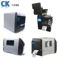 Imprimante à transfert thermique industrielle CL4NX 203 dpi pour codes-barres sur étiquettes en satin, nylon, vêtements, interface USB, noir et blanc